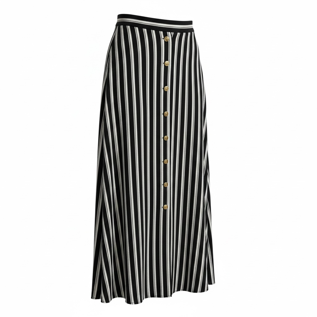 Jupe longue rayée - Vero Moda - Taille Medium