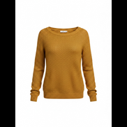 Tricot brun manches longues / ICHI / taille médium