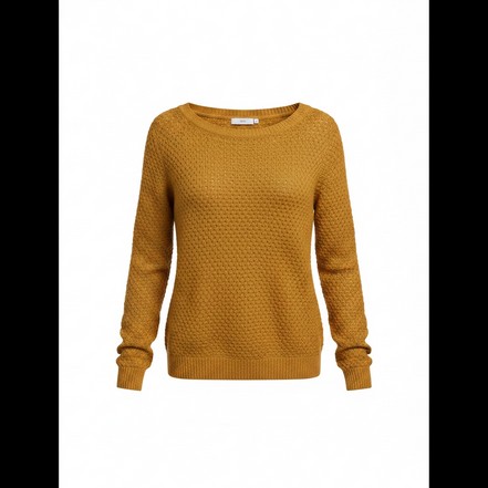 Tricot brun manches longues / ICHI / taille médium
