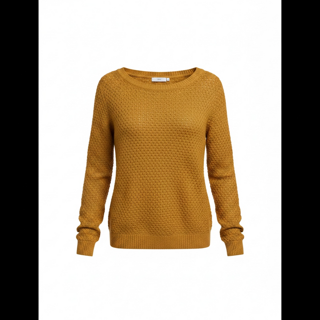 Tricot brun manches longues / ICHI / taille médium