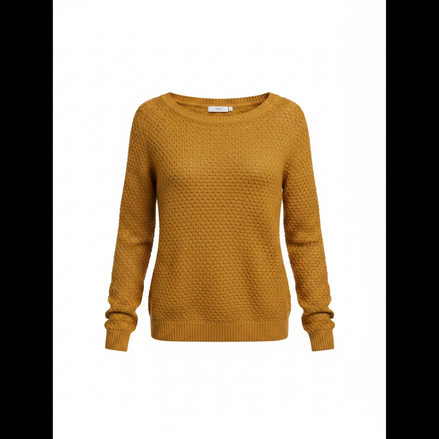 Tricot brun manches longues / ICHI / taille médium