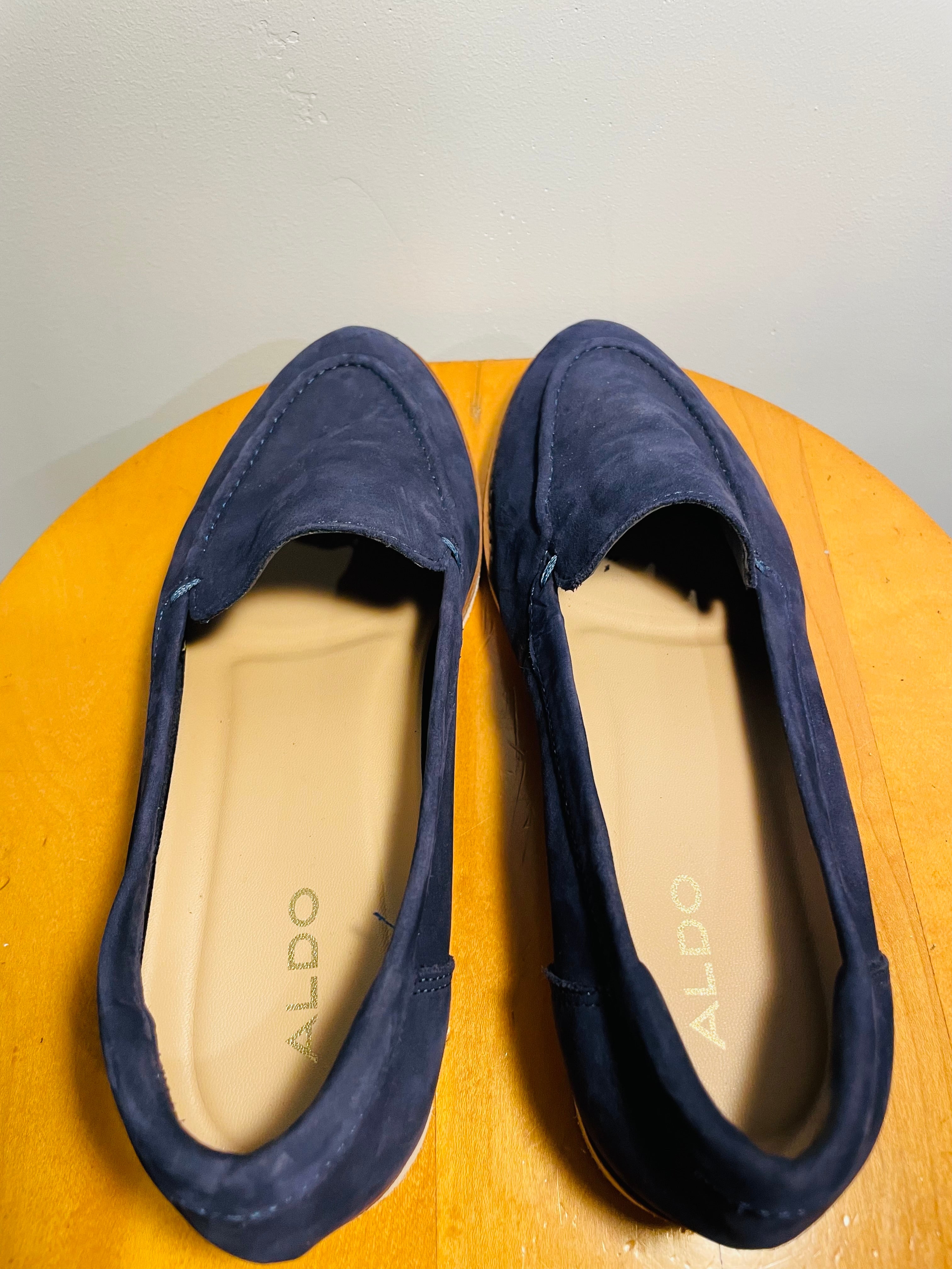 Mocassin Suède bleu / Aldo / Taille 6 femme