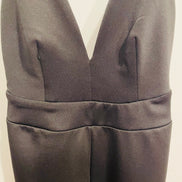 Jumpsuit noir a devant plongeant et a dos nu - Revamped - taille Small