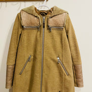 Veste pour femme fourrure et laine vintage - RUDSAK - taille petit