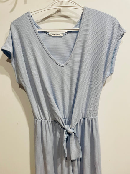 Jumpsuit bleu pâle manches courtes - Caution in the wind - Taille XS