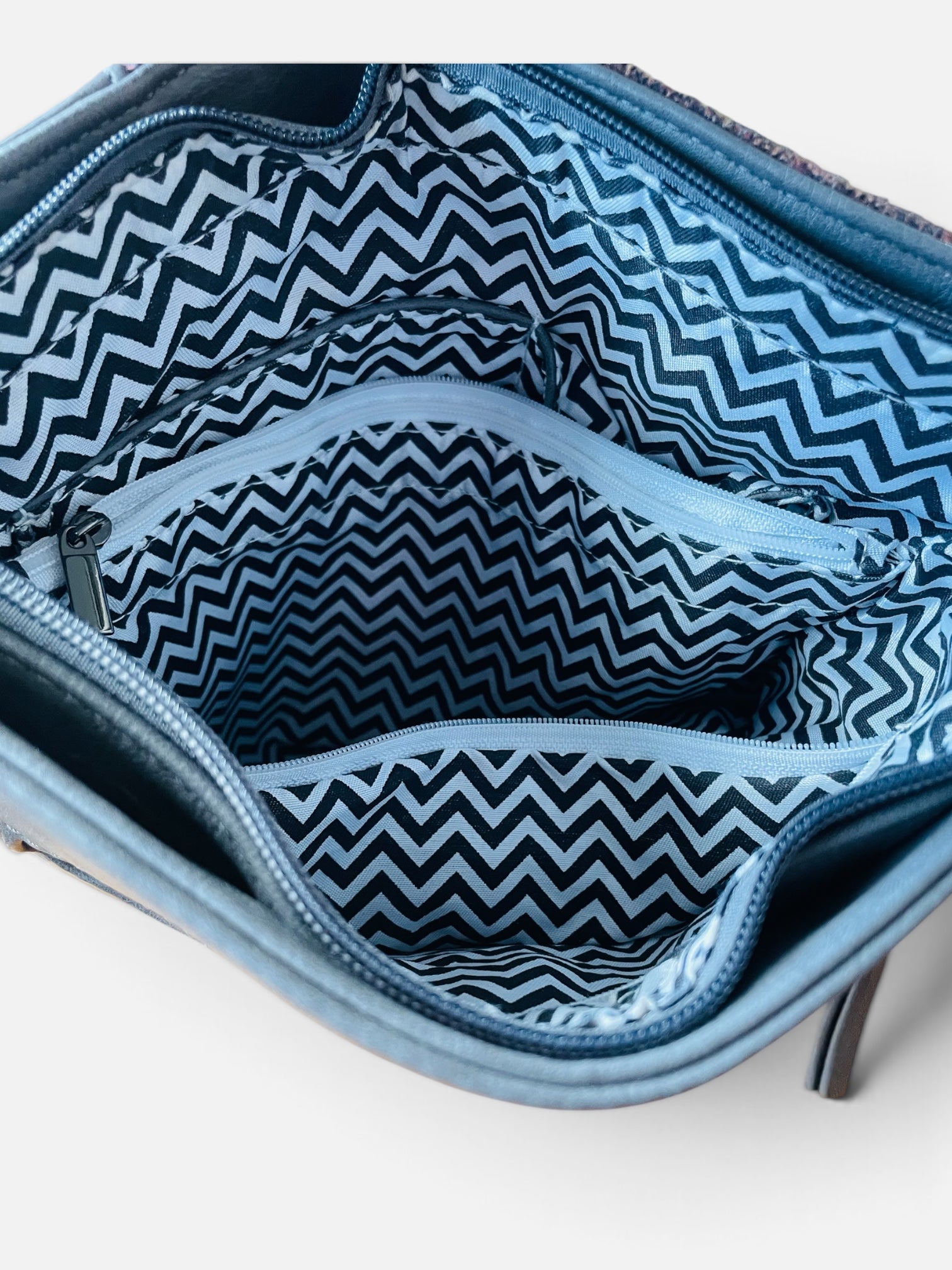 Sac cuir tons de gris / Alberto