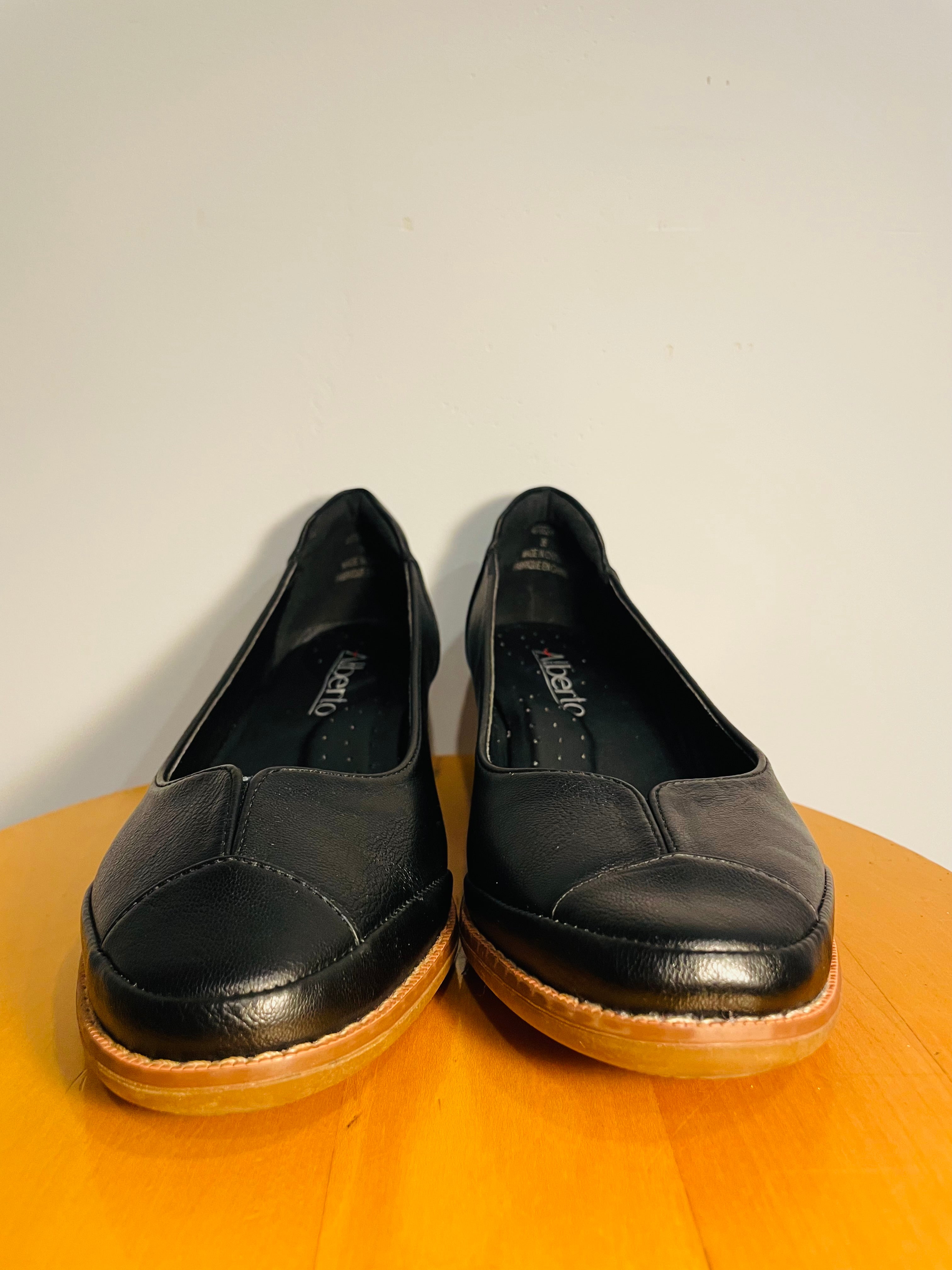 Ballerines cuir noir / Alberto / taille 6 femme