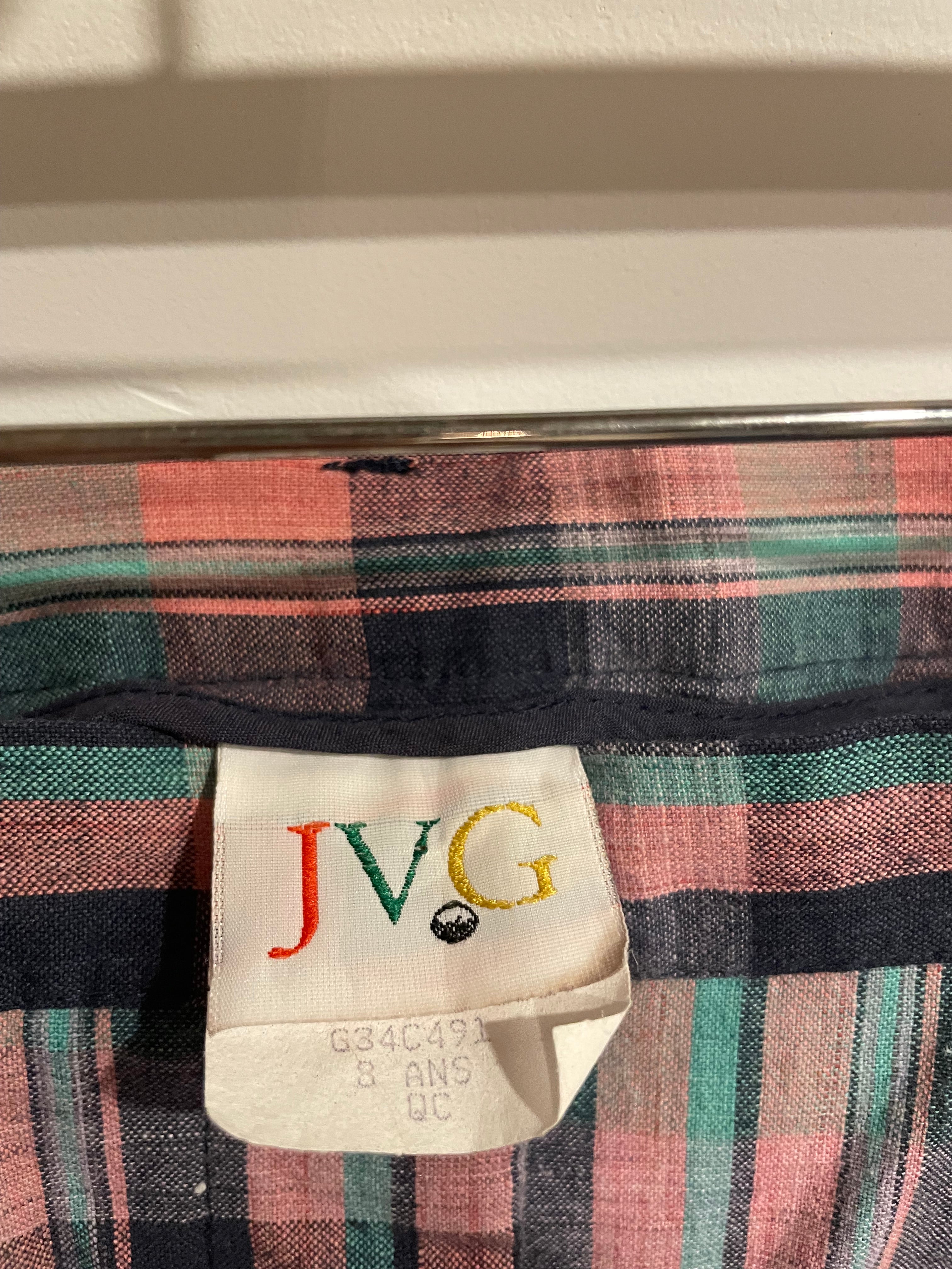 Vintage Plaid Bermuda Shorts