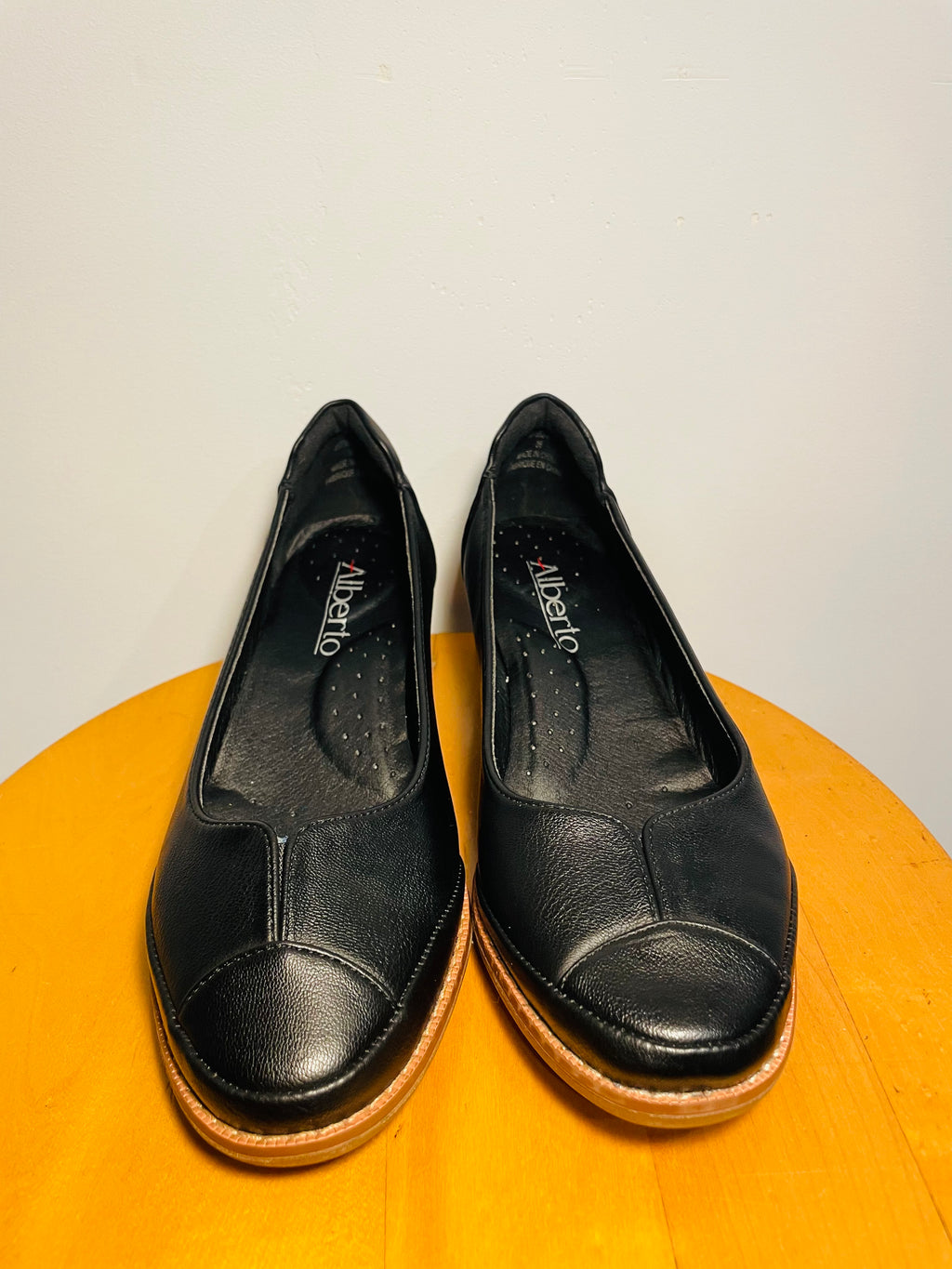 Ballerines cuir noir / Alberto / taille 6 femme