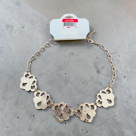 Collier arabesques bleues