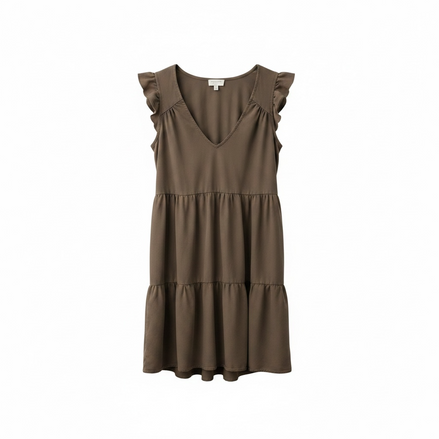 Robe courte Kaki, sans manches / Gentle Fawn / Taille Small