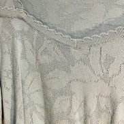 Haut tricot bleu manches courtes / marque inconnue/ taille Small