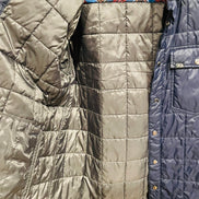 Veste bleue matelassée intérieur à carreaux - Chlorophylle - Taille small