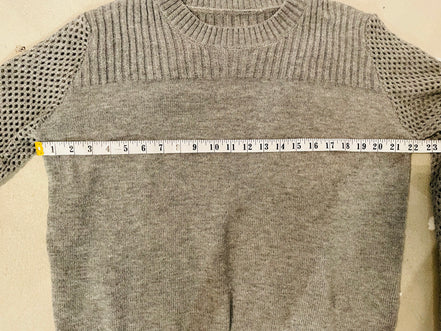 Grey knit sweater