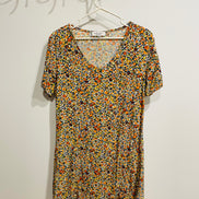 Robe à manches courtes fleurie - Daily Story - taille Small