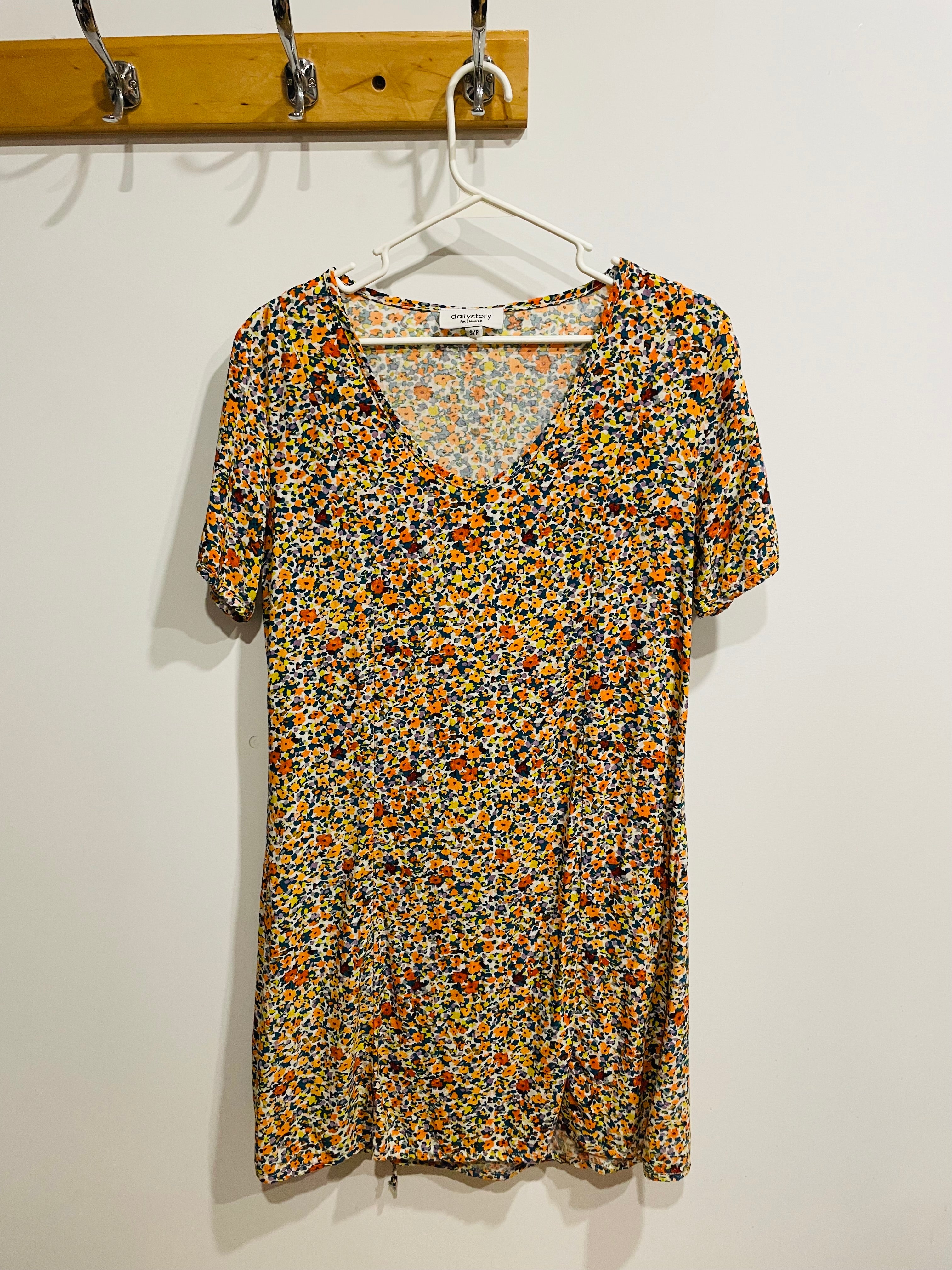 Robe à manches courtes fleurie - Daily Story - taille Small