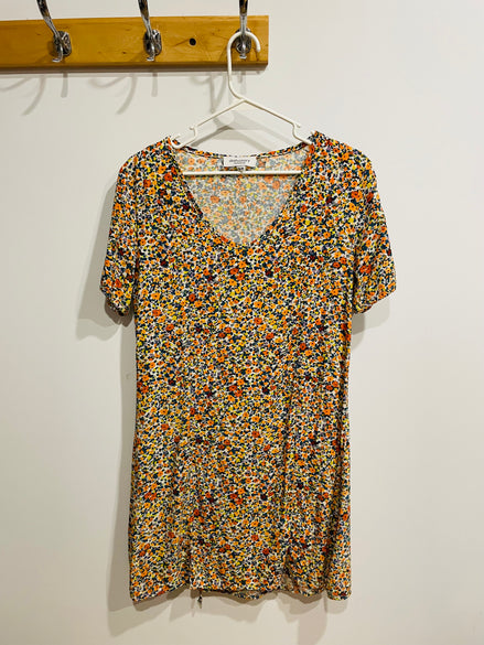 Robe à manches courtes fleurie - Daily Story - taille Small