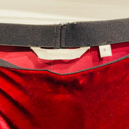 Burgundy velvet skirt size 8