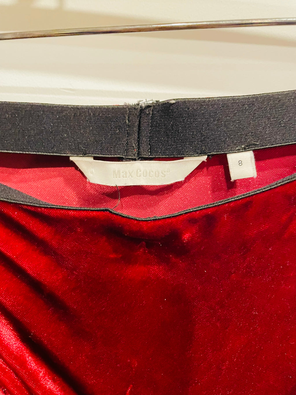 Jupe velours bourgogne taille 8