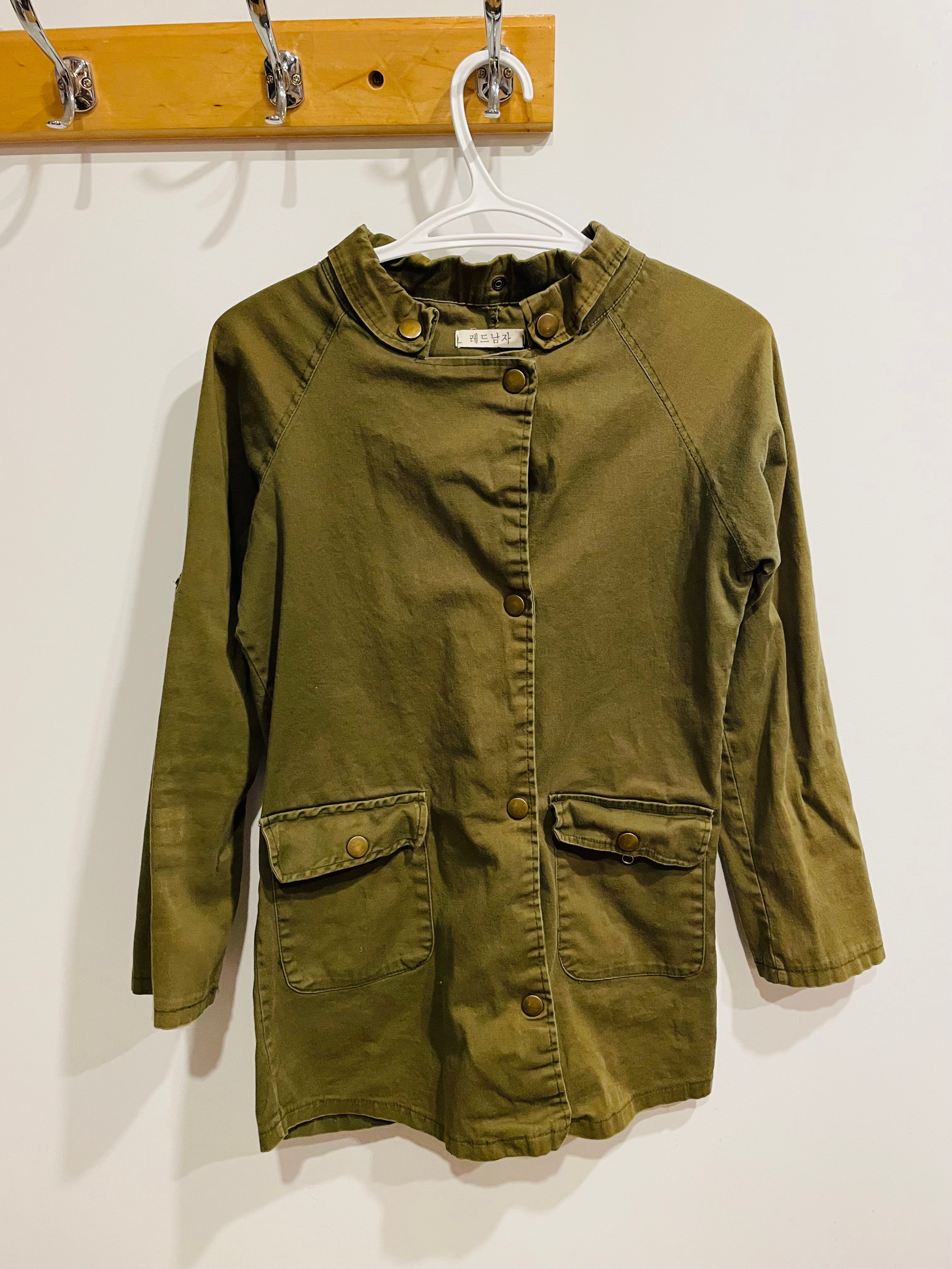Veste vintage verte aspect militaire - Taille XS - Enfant