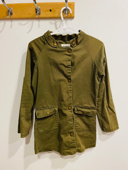 Veste vintage verte aspect militaire - Taille XS - Enfant