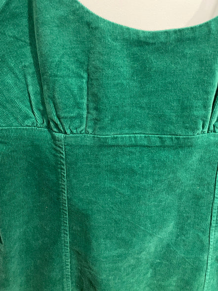 Robe courte corduroy vert - Taille Large - Nobo