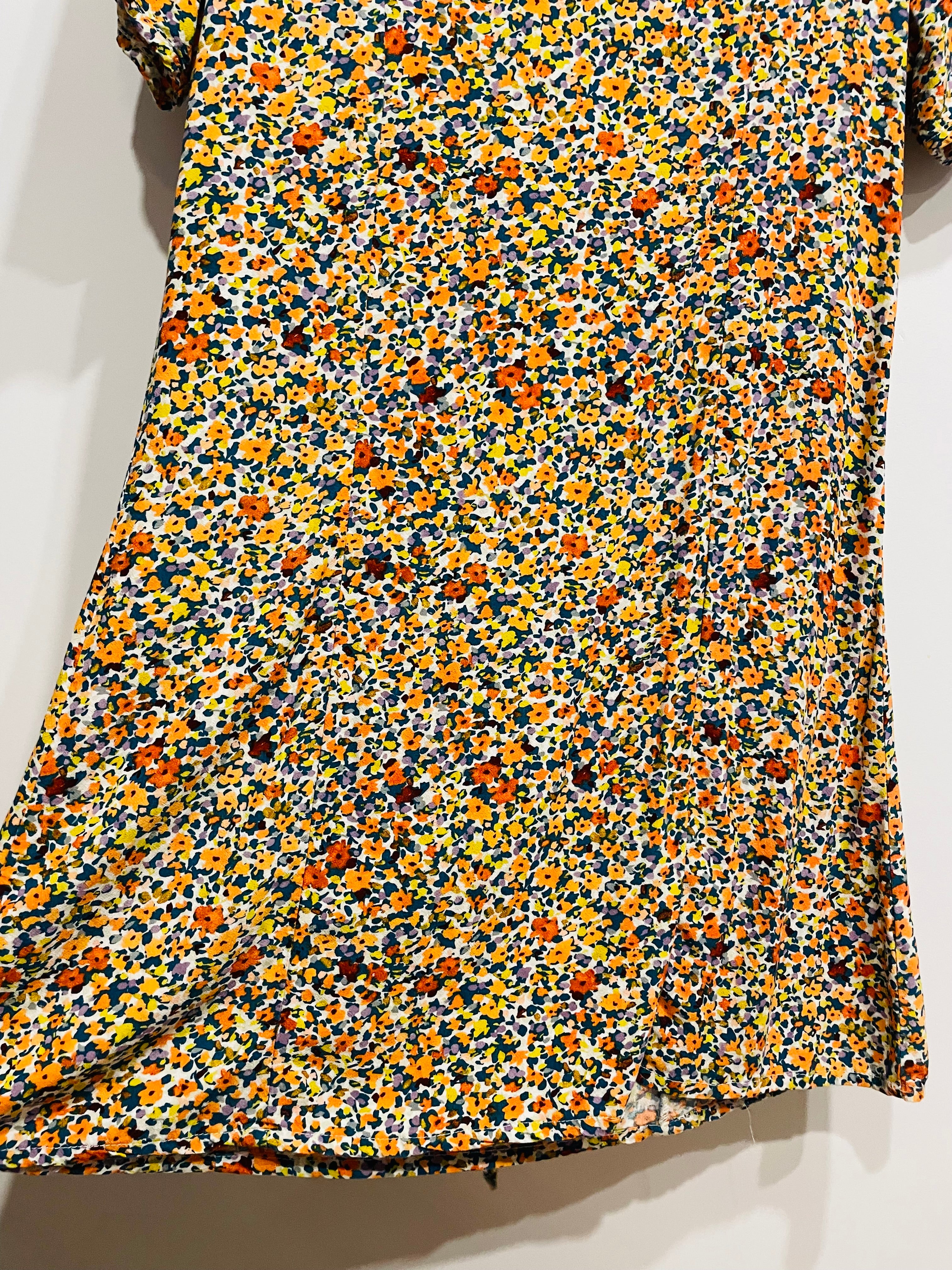 Robe à manches courtes fleurie - Daily Story - taille Small