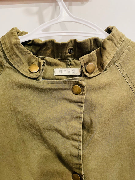 Veste vintage verte aspect militaire - Taille XS - Enfant