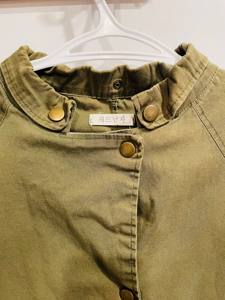 Veste vintage verte aspect militaire - Taille XS - Enfant