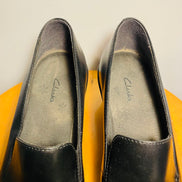 Soulier cuir noir / Clarks / taille 7,5 femme