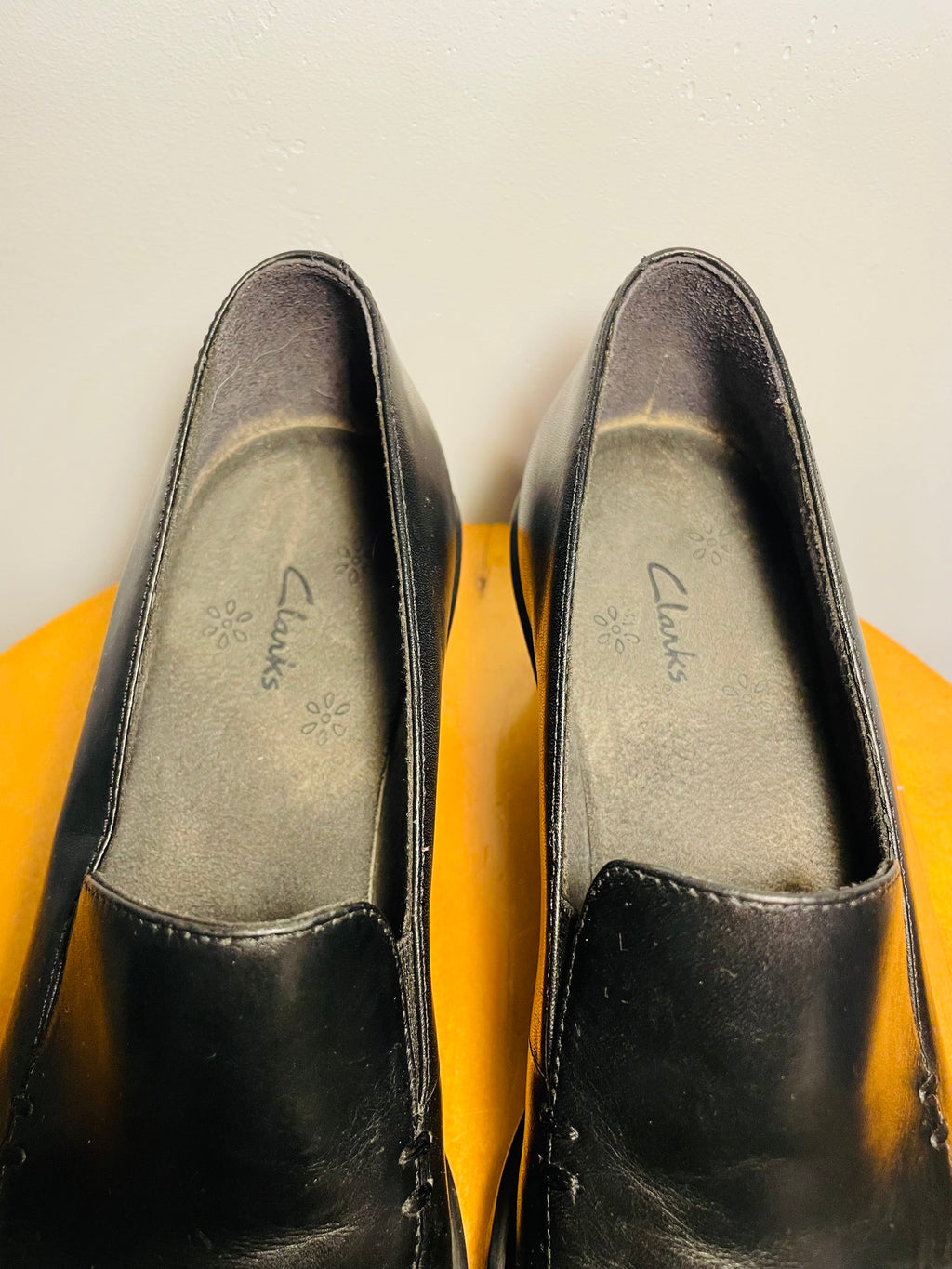 Soulier cuir noir / Clarks / taille 7,5 femme