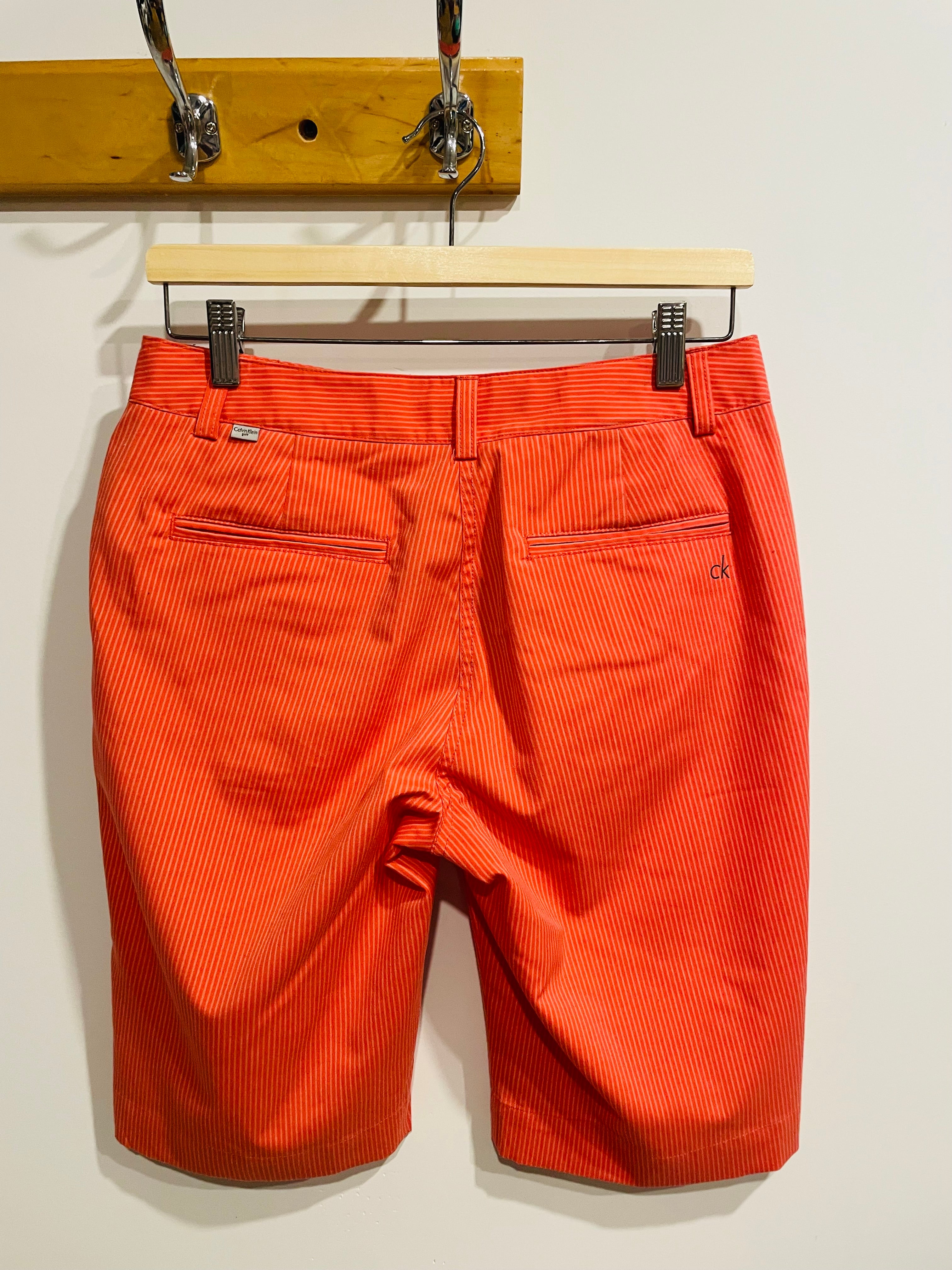 Bermuda orange rayé - Calvin Klein golf - Taille 6