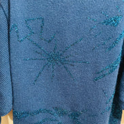 Tricot vintage bleu
