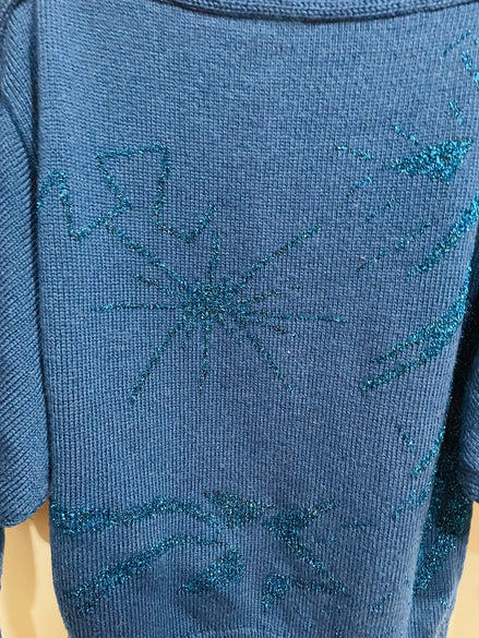 Tricot vintage bleu