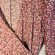Robe longue rose florale / portefeuille et bouton / Rw&CO /Taille small