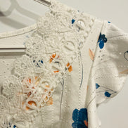 Robe courte florale et dentelle -Shein Taille Medium