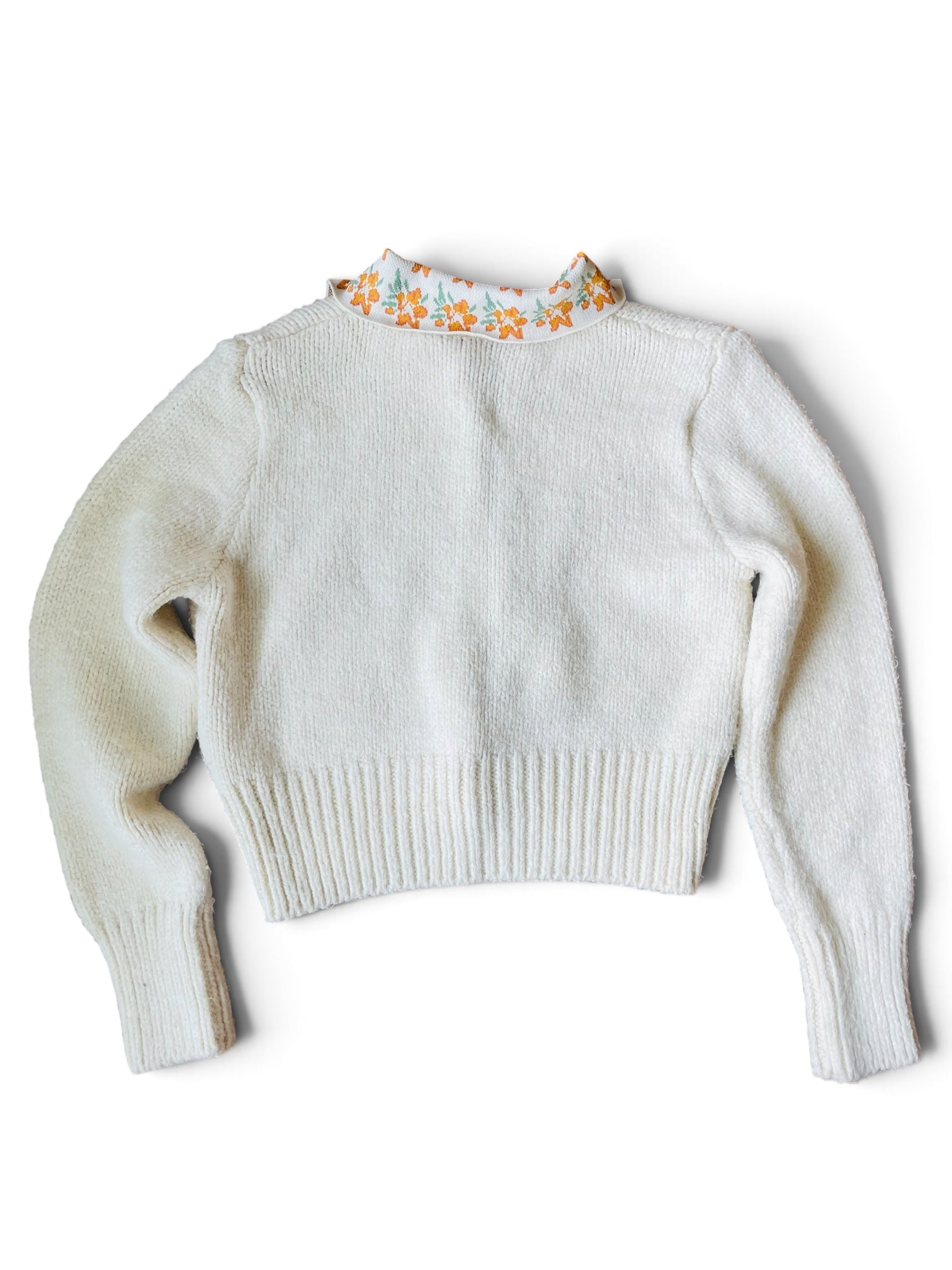 Haut tricot blanc manches longues / Zara / taille médium