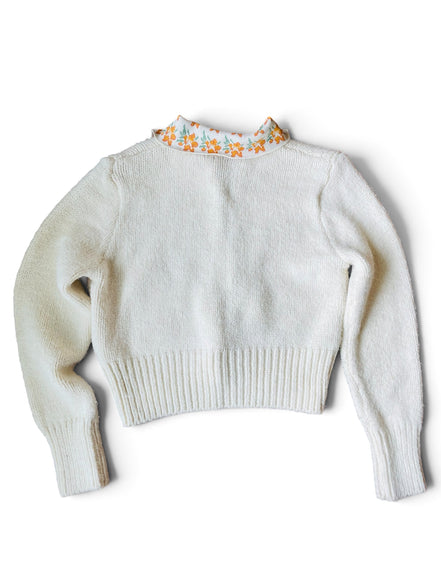 Haut tricot blanc manches longues / Zara / taille médium