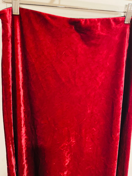 Jupe velours bourgogne taille 8