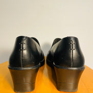 Soulier cuir noir / Clarks / taille 7,5 femme