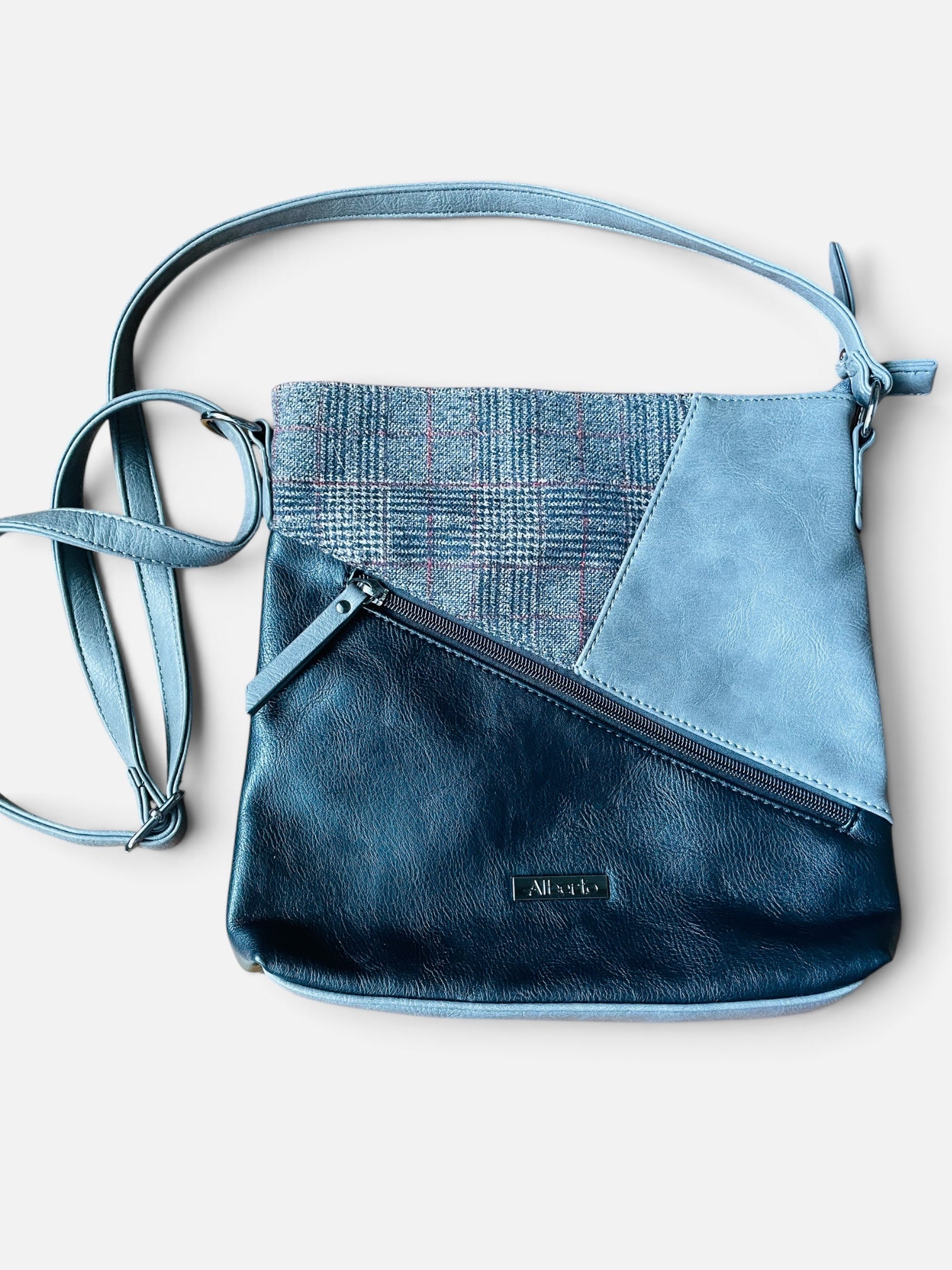 Sac cuir tons de gris / Alberto