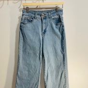 Jeans jambe large, bas effiloché / San Francisco / Taille 7