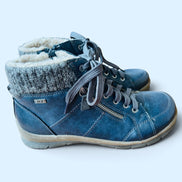 Bottines bleues / Taxi / Taille 7