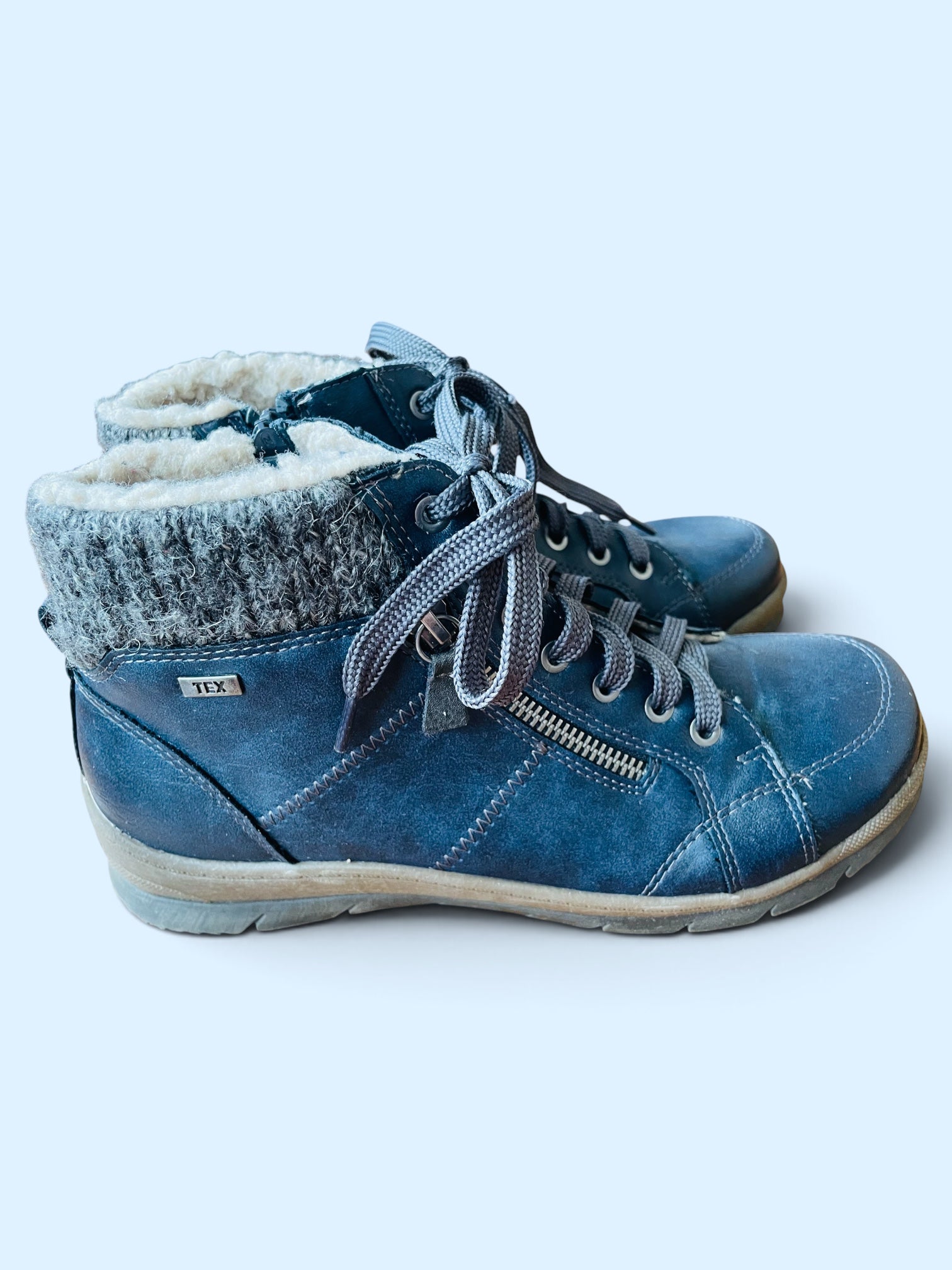Bottines bleues / Taxi / Taille 7