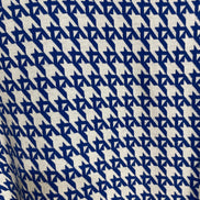 Chandail manches courtes, motifs géométriques bleus et blancs - Twik Simons - Taille Medium