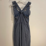 Robe bleue dentelle/ ICHI / taille Small