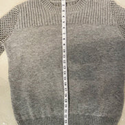 Grey knit sweater