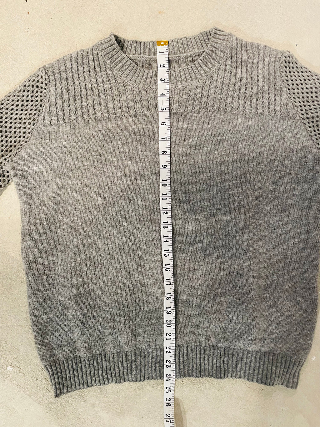 Chandail tricot gris