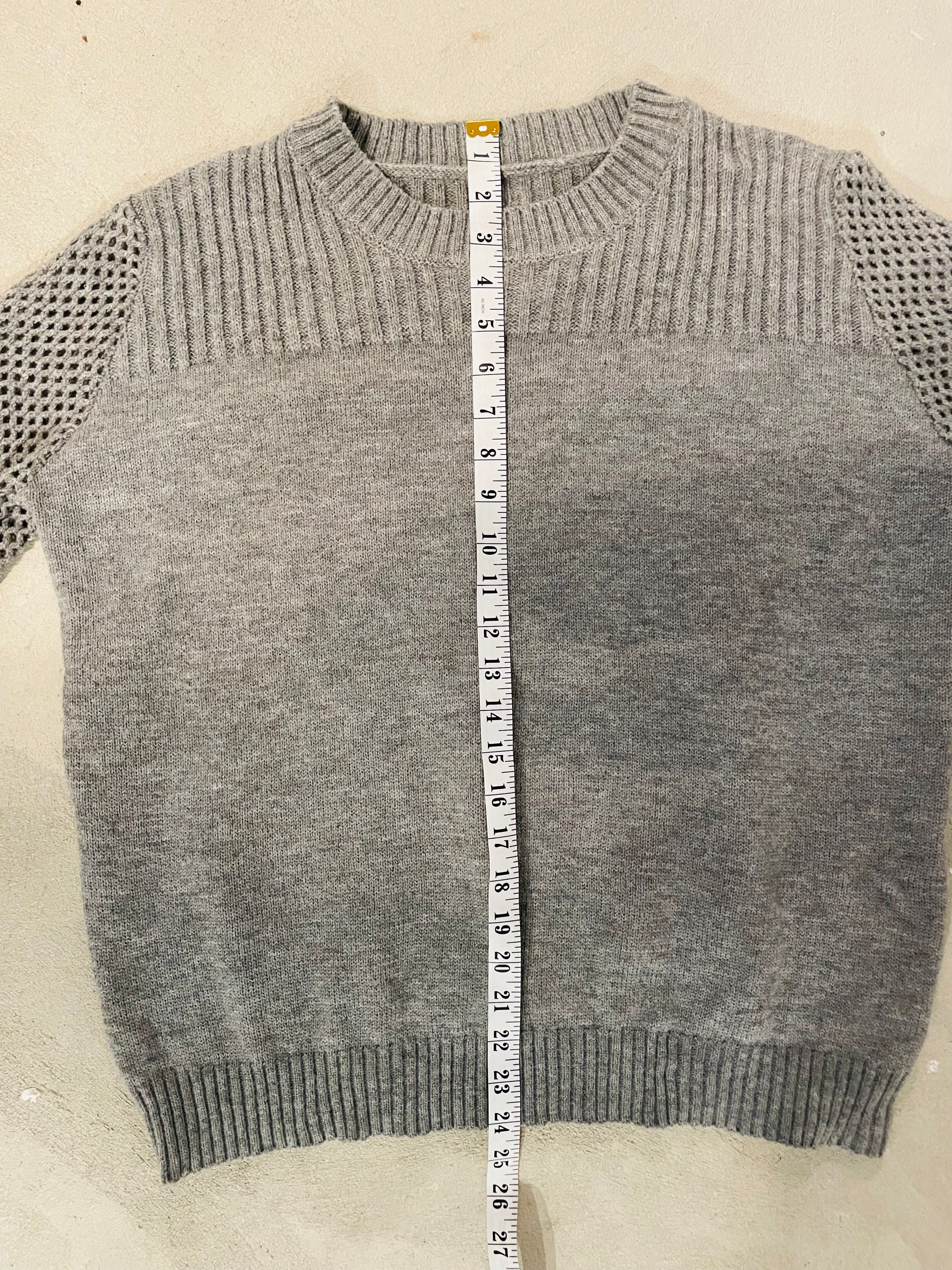 Grey knit sweater
