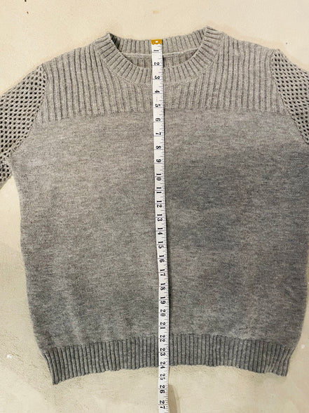 Grey knit sweater